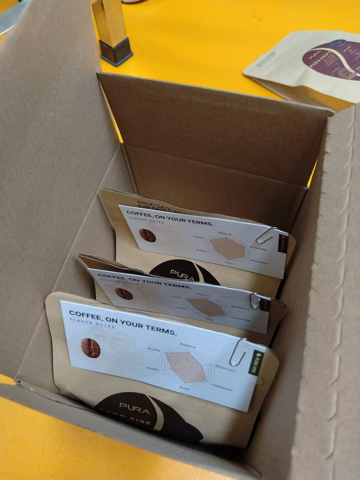 PURA Signature Gift Box — three 8 oz pouches inside