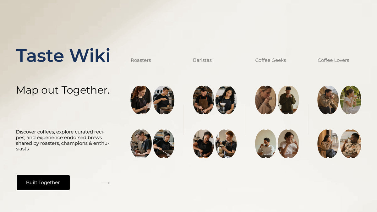 Taste Wiki banner — find a flavor and open the matching Brew Card